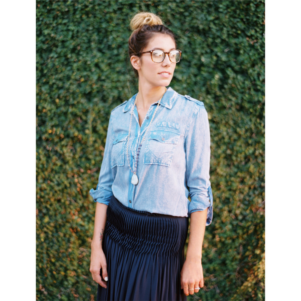 Chambray Button Down — Everly and Ace